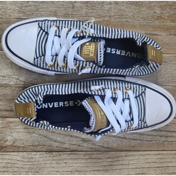 Converse Chuck Taylor All Star Shoreline Slip Striped Sneakers Womens Size 6.5 - Picture 2 of 5